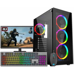 PC GAMER MONTADO AMD RYZEN 5 5600GT+A520M+16GB DDR4+SSD 480GB+500W+GAB GAMER RGB+MONITOR 19,5"+TECLADO E MOUSE GAMER